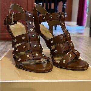 Michael Kors Jagger Sandal - Luggage - Size 6.5
